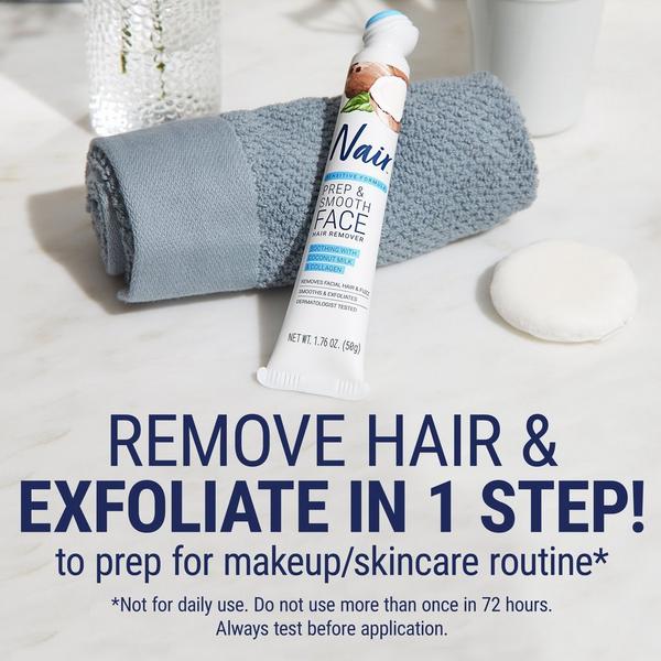 Ulta Nair  Prep And Smooth Sensitive Facial Hair Remover And Exfoliant