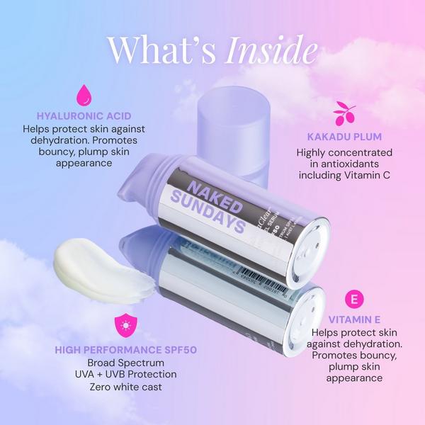 Ulta Naked Sundays  CabanaClear Water Gel Serum Sunscreen SPF 50