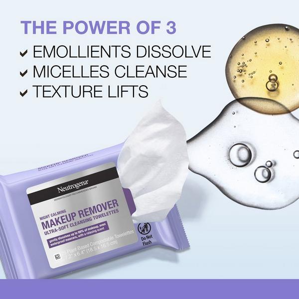 Ulta Neutrogena  Night Calming Makeup Remover Cleansing Towelettes Twin Pack