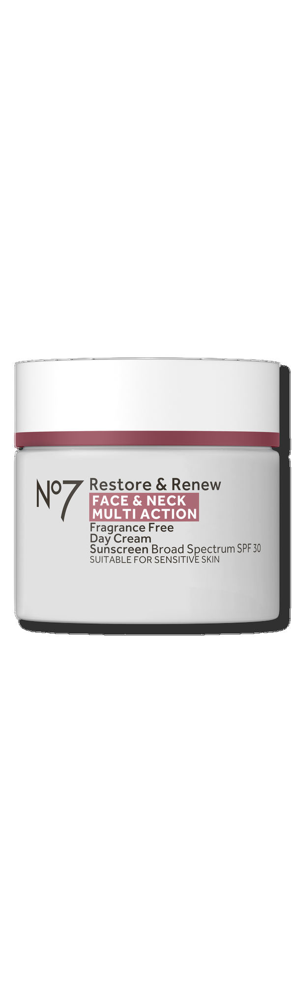 Ulta No7  Restore & Renew Face & Neck Multi Action Fragrance Free Cream SPF 30