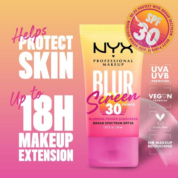 Ulta NYX Professional Makeup  Blur Screen SPF 30 Blurring Makeup Primer