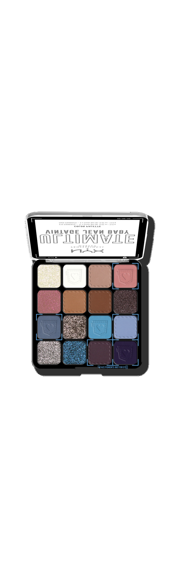 Ulta NYX Professional Makeup  Ultimate Color Shadow Palette Vintage Jean Baby