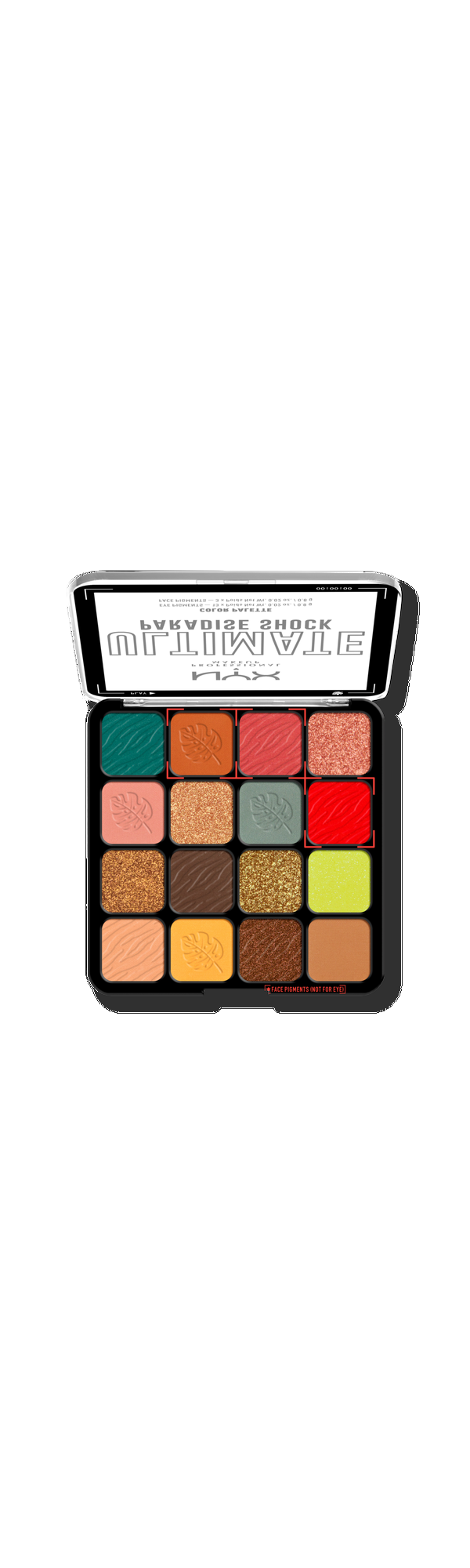 Ulta NYX Professional Makeup  Ultimate Color Shadow Palette Paradise Shock