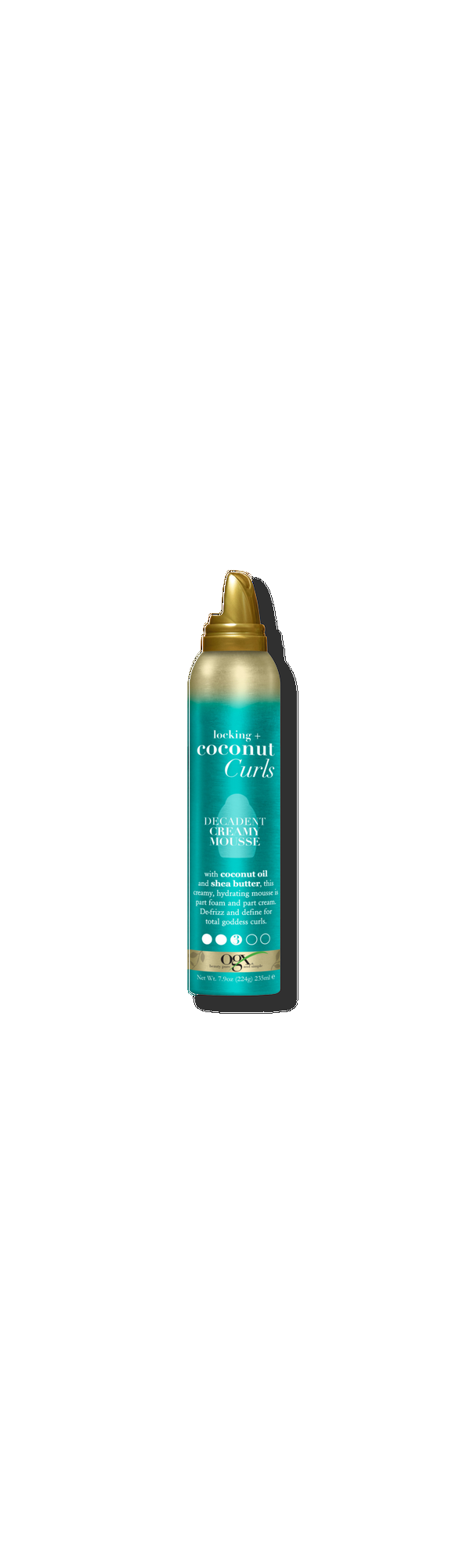 Ulta OGX  Locking + Coconut Curls Decadent Creamy Mousse