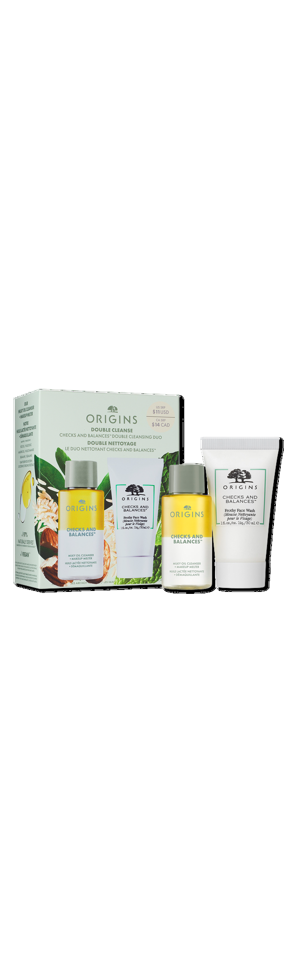 Ulta Origins  Double Cleanse Checks and Balances Double Cleansing Duo