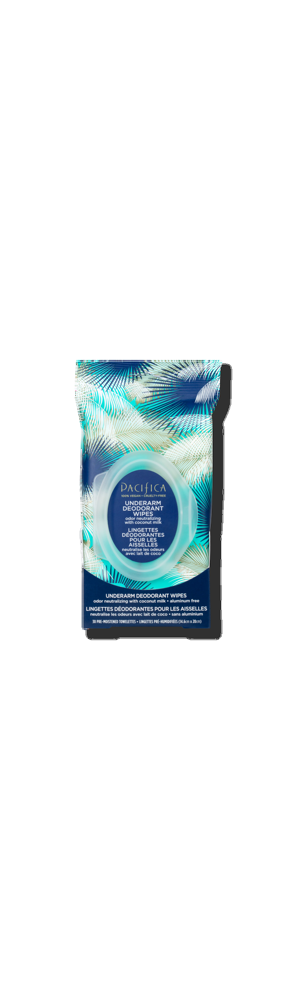 Ulta Pacifica  Underarm Deodorant Wipes with Coconut Milk & Essential Oils