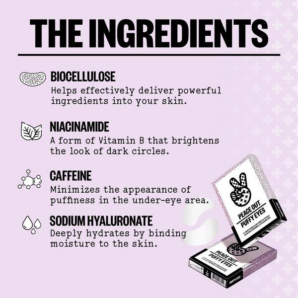 Ulta Peace Out  Puffy Eyes Biocellulose Under-Eye Patches