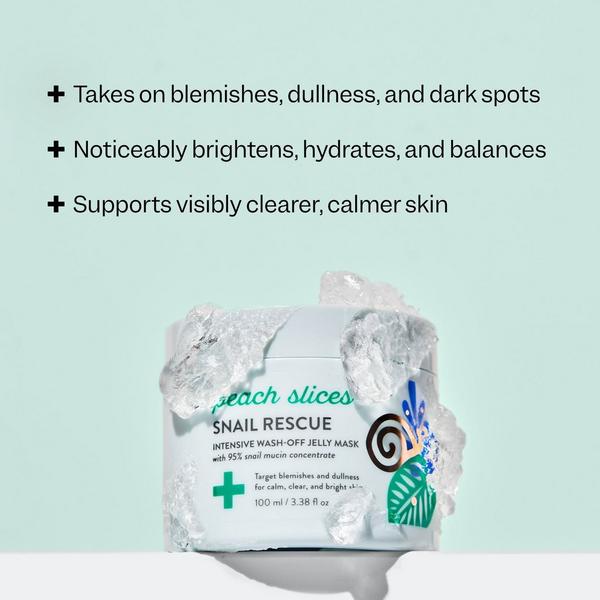 Ulta Peach Slices  Snail Rescue Intensive Wash-Off Jelly Mask