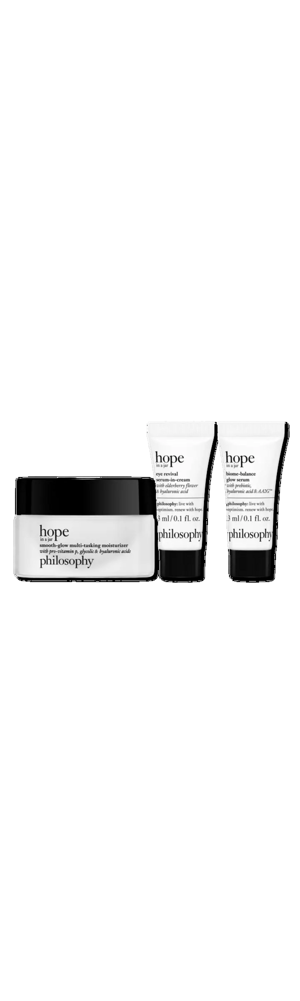 Ulta Philosophy  Hope In A Jar Hydrate Smooth & Glow Mini Set