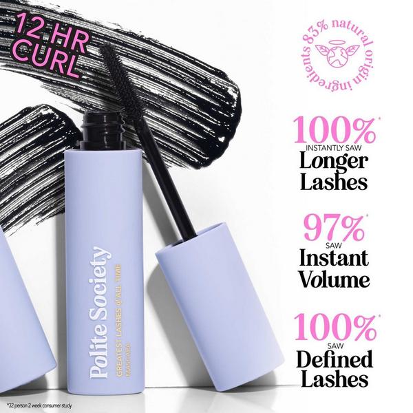 Ulta Polite Society  Travel Size Greatest Lashes Of All Time Volumizing & Lengthening Mascara