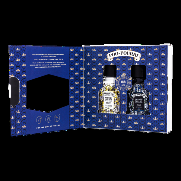 Ulta Poo~Pourri  Dapper Crapper Mens Gift Set Before-You-Go Toilet Spray 2 Pack