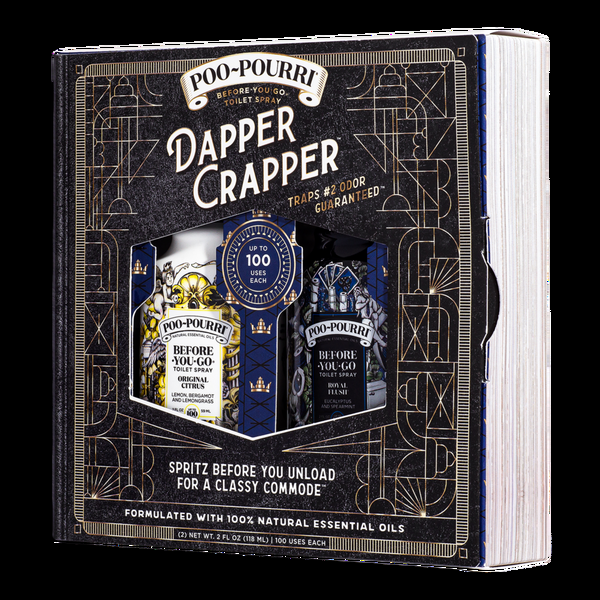 Ulta Poo~Pourri  Dapper Crapper Mens Gift Set Before-You-Go Toilet Spray 2 Pack