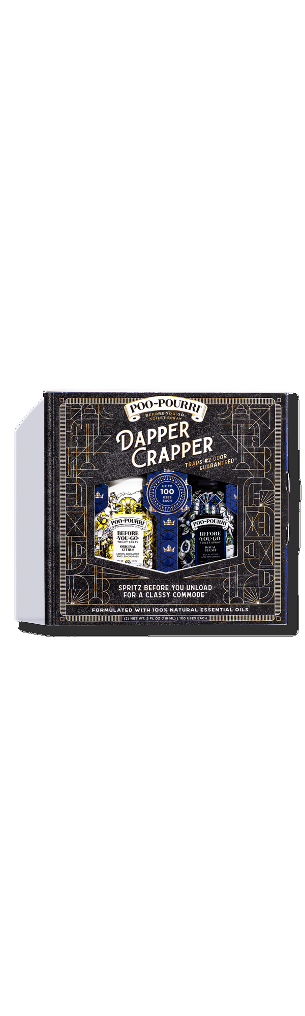 Ulta Poo~Pourri  Dapper Crapper Mens Gift Set Before-You-Go Toilet Spray 2 Pack