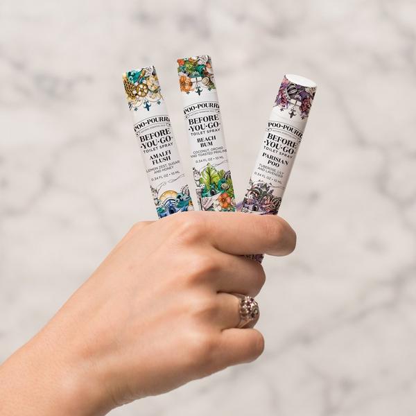Ulta Poo~Pourri  Wanderlust On-The-Go 3 Pack Before-You-Go Toilet Spray Travel Size Set
