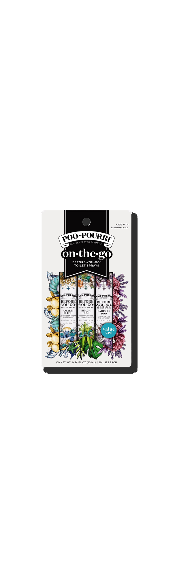 Ulta Poo~Pourri  Wanderlust On-The-Go 3 Pack Before-You-Go Toilet Spray Travel Size Set