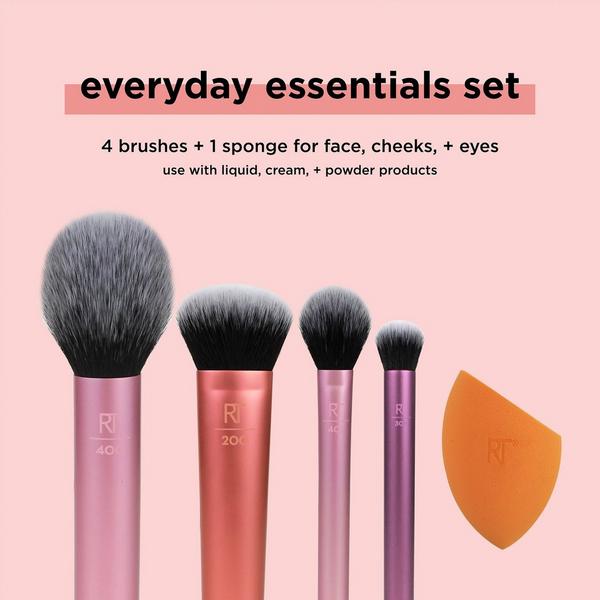 Ulta Real Techniques  Everyday Essentials Makeup Brush & Sponge Set