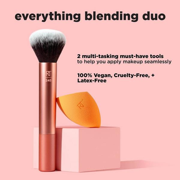 Ulta Real Techniques  Everything Blending Makeup Brush + Sponge Duo