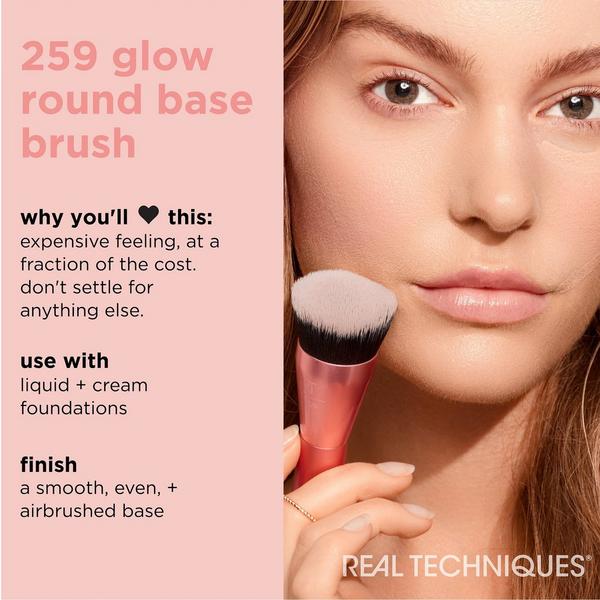 Ulta Real Techniques  Glow Round Base Makeup Blending Brush