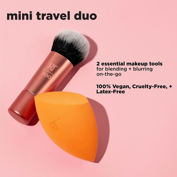 Ulta Real Techniques  Mini Travel Makeup Brush & Sponge Duo