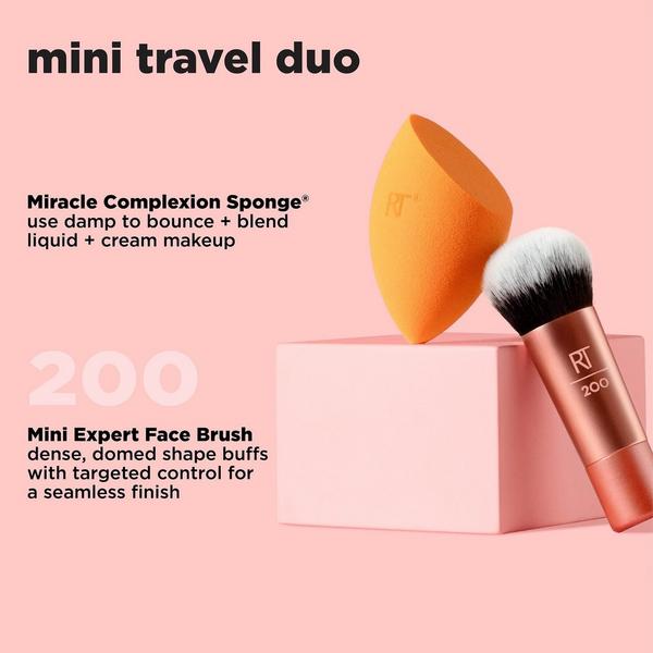 Ulta Real Techniques  Mini Travel Makeup Brush & Sponge Duo