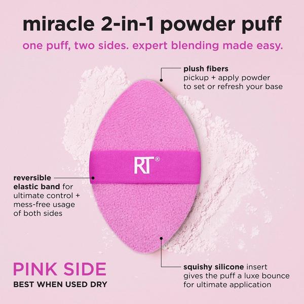 Ulta Real Techniques  Miracle 2-In-1 Dual-Sided Powder Puff 4-Pack