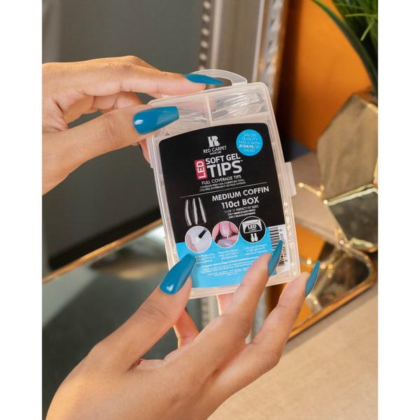 Ulta Red Carpet Manicure  LED Soft Gel Medium Coffin Nail Tips