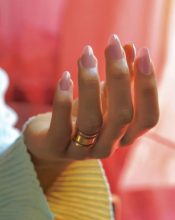 Ulta Red Carpet Manicure  Soft Gel Short Round Nude Nail Tips