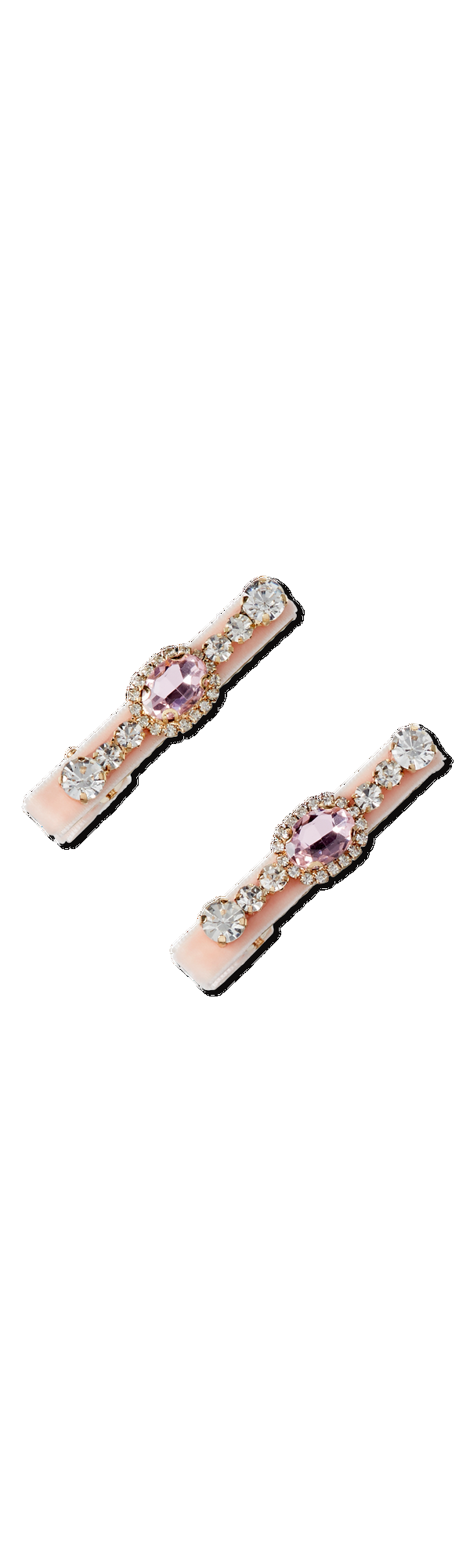 Ulta Scünci  Wicked Pink Velvet-Wrapped Salon Clips With Stones