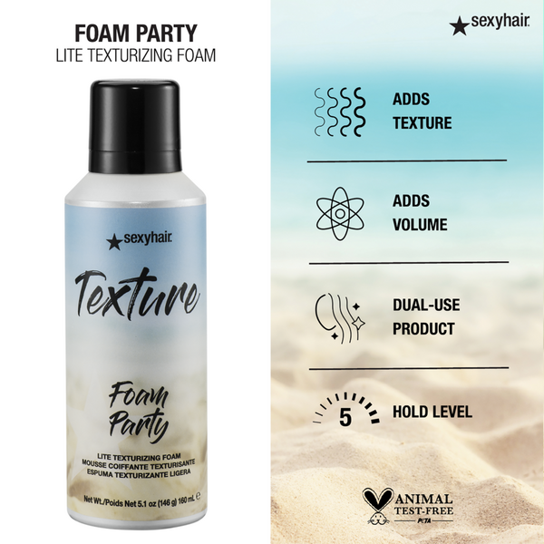 Ulta Sexy Hair  Texture Foam Party Lite Texturizing Foam