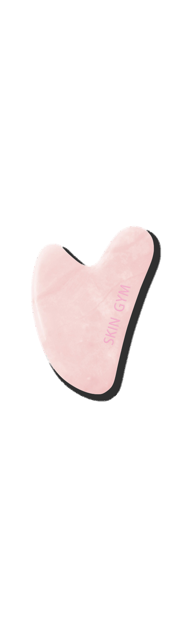Ulta Skin Gym  Rose Quartz Crystal Sculpty Heart Gua Sha Tool