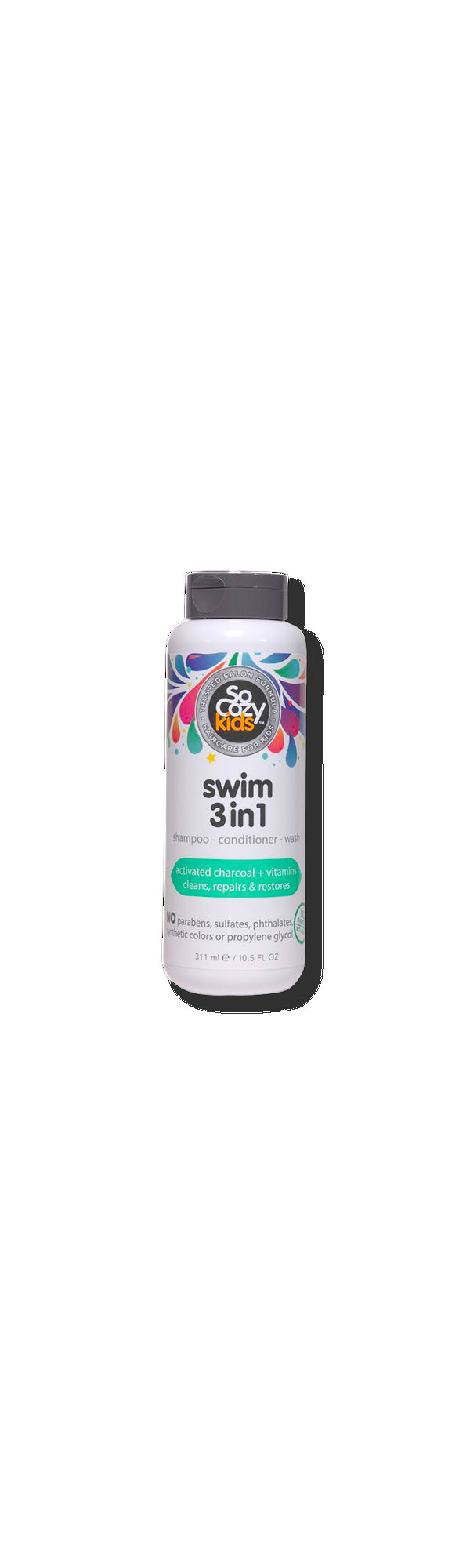 Ulta SoCozy  Swim 3-In-1 Shampoo Conditioner Body Wash Activated Charcoal for Kids