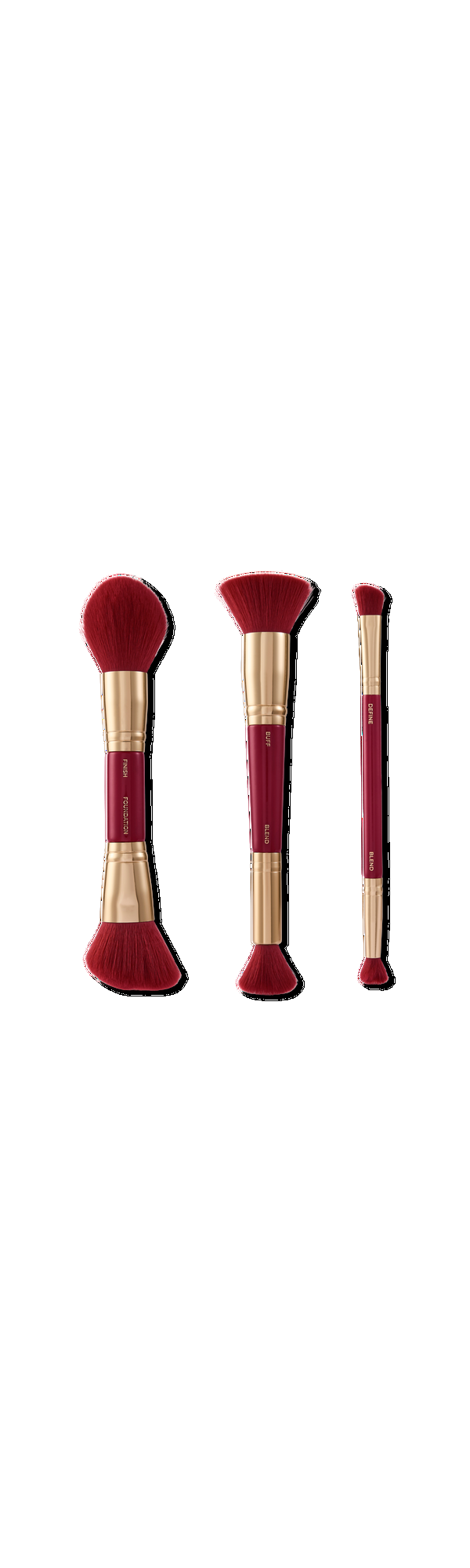 Ulta Spectrum  Very Cherry 3 Piece Dual Ended Face Brush Set
