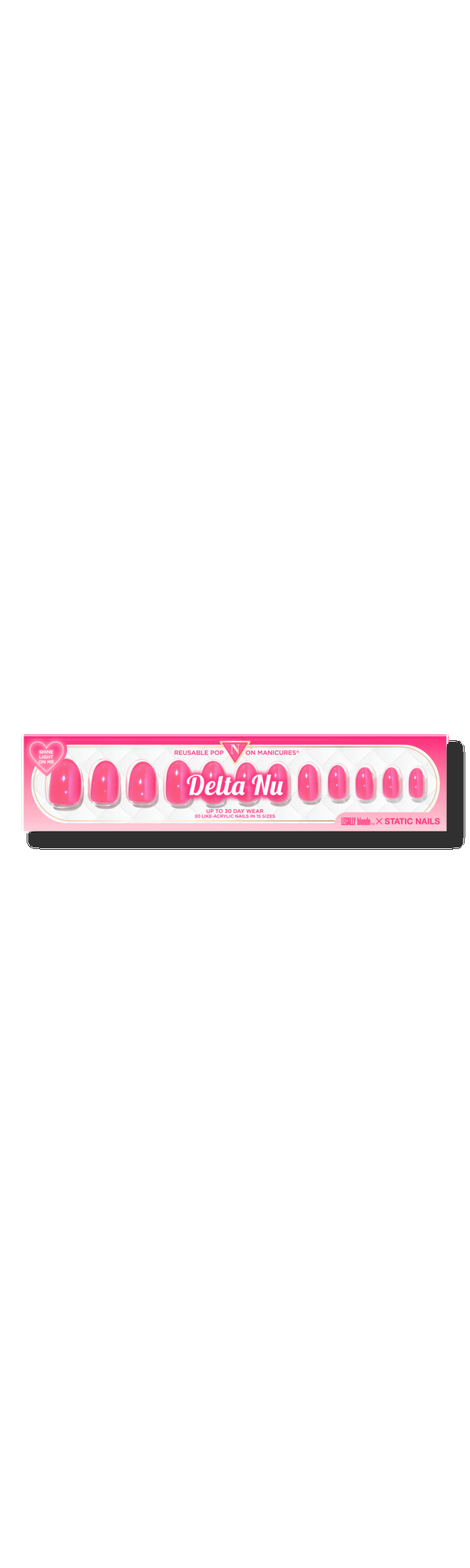Ulta Static Nails  Legally Blonde X Static Nails Delta Nu Reusable Pop-On Manicures