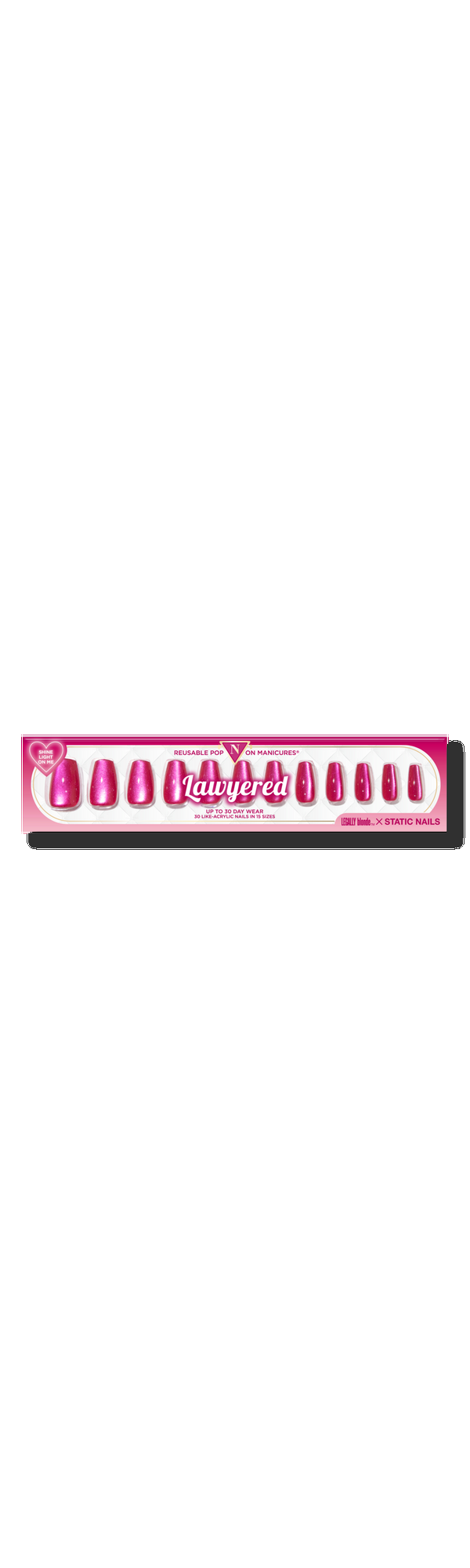 Ulta Static Nails  Legally Blonde X Static Nails Lawyered Reusable Pop-On Manicures