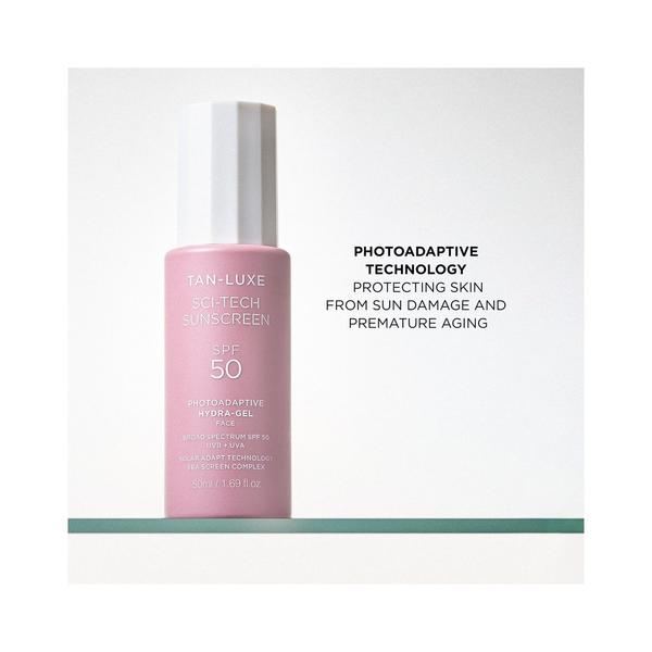 Ulta TAN-LUXE  Sci-Tech Sunscreen Photoadaptive Hydra-Gel Face SPF 50