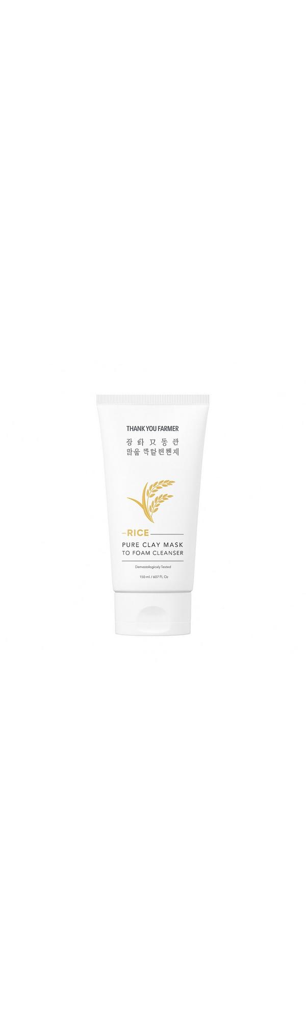 Ulta Thank You Farmer  Rice Pure Clay Mask to Foam Cleanser