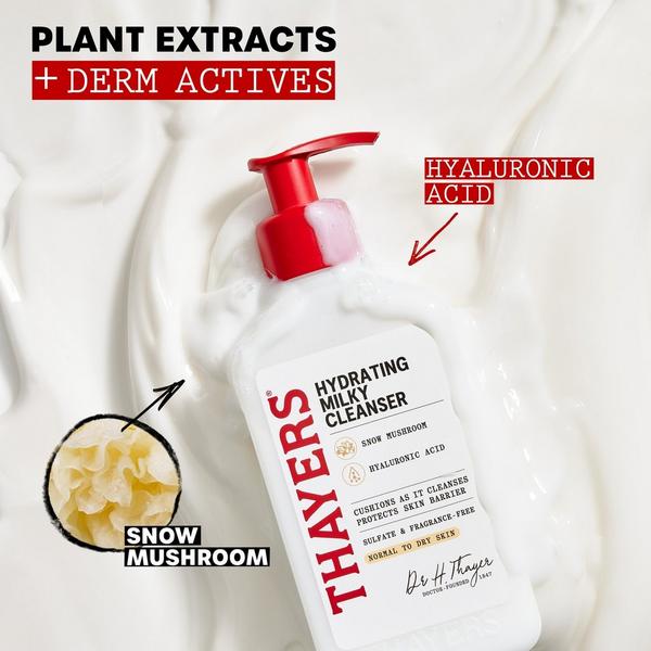 Ulta Thayers  Hydrating Milky Facial Cleanser With Snow Mushroom And Hyaluronic Acid