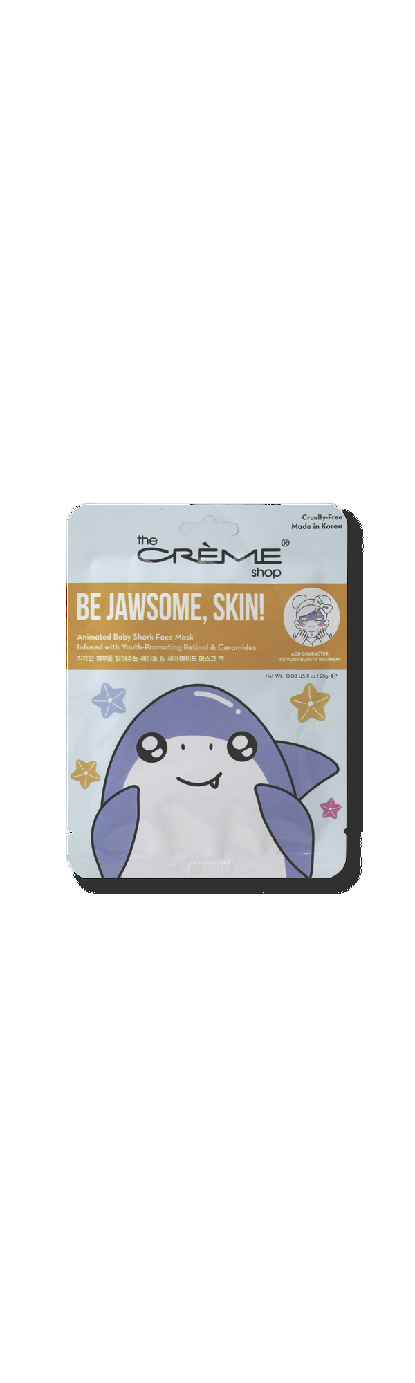 Ulta The Crème Shop  Be Jawsome Skin Animated Baby Shark Sheet Mask