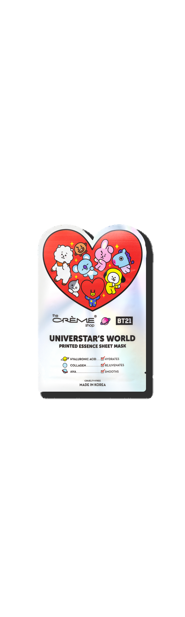 Ulta The Crème Shop  BT21 Universtar's World Printed Essence Sheet Mask