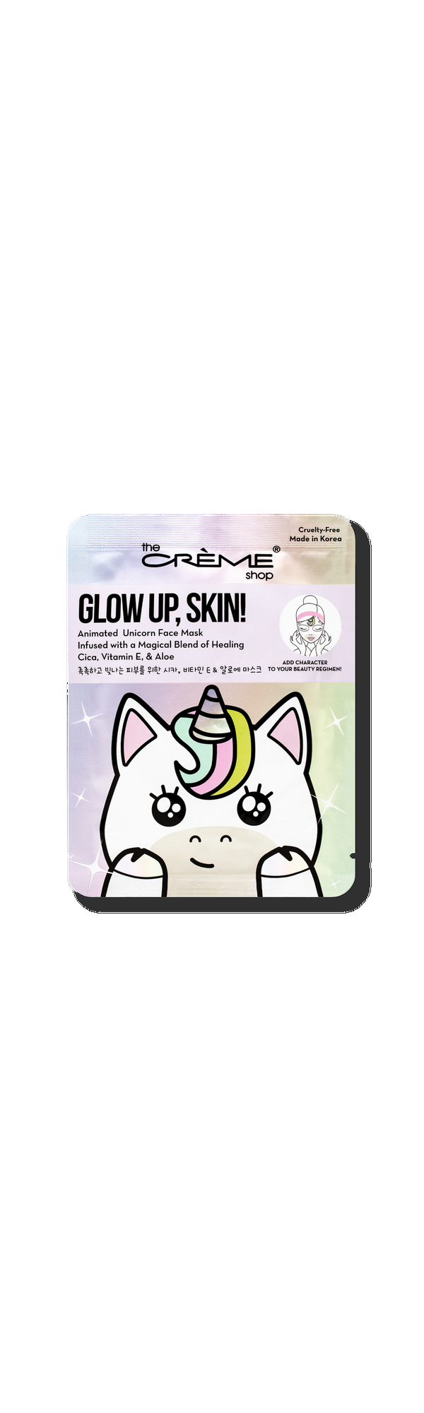Ulta The Crème Shop  Glow Up Skin Animated Unicorn Face Mask