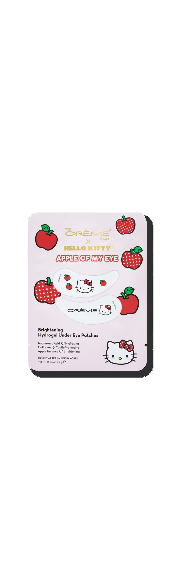 Ulta The Crème Shop  Hello Kitty Apple Of My Eye Brightening Hydrogel Under Eye Patches