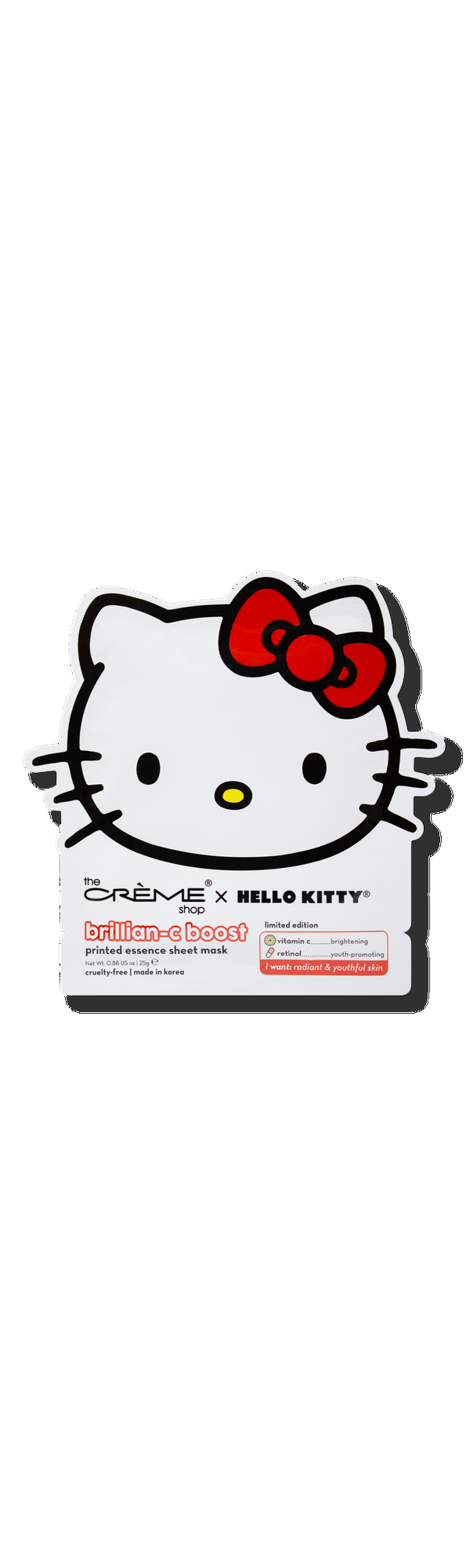 Ulta The Crème Shop  Hello Kitty Brillian-C Boost Printed Essence Sheet Mask