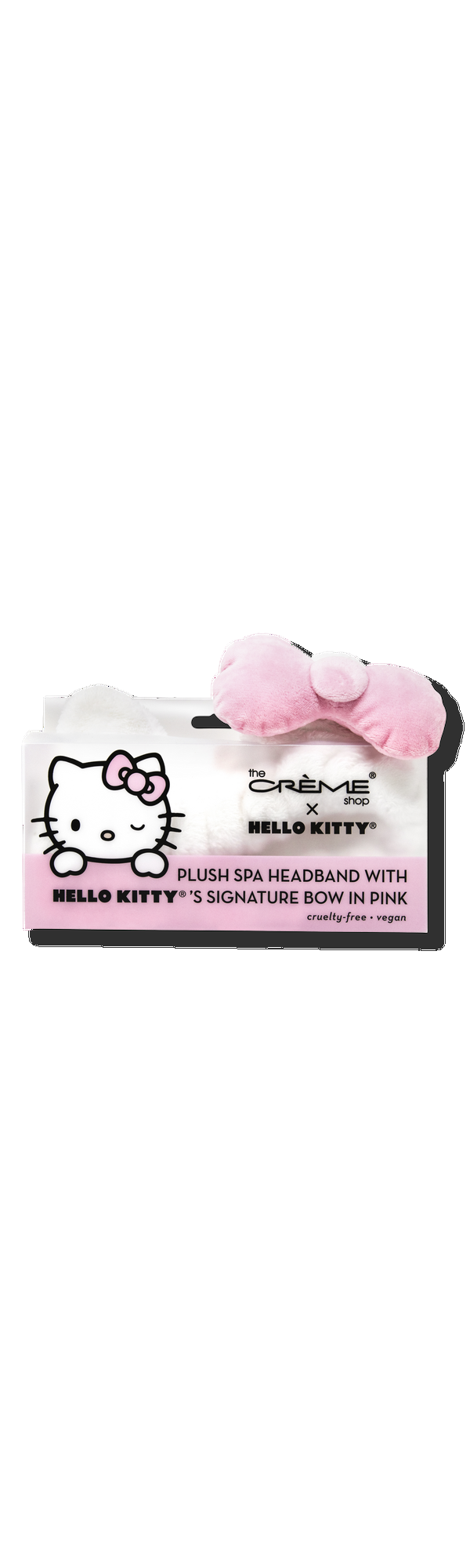 Ulta The Crème Shop  Hello Kitty Plush Spa Headband with Signature Bow-Pink