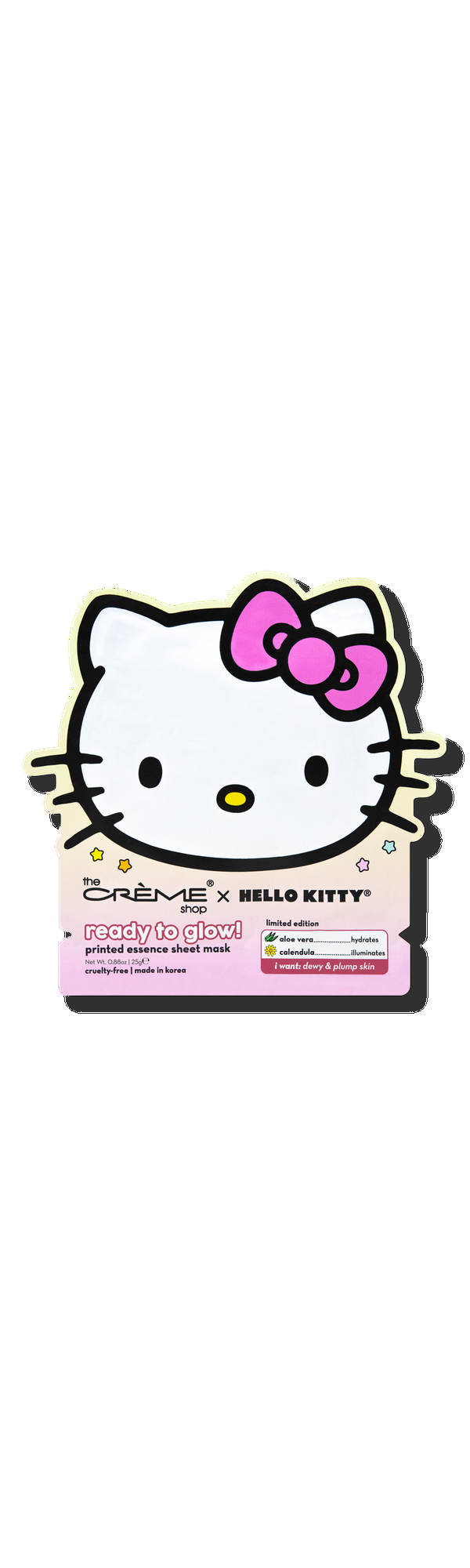 Ulta The Crème Shop  Hello Kitty Ready to Glow Printed Essence Sheet Mask