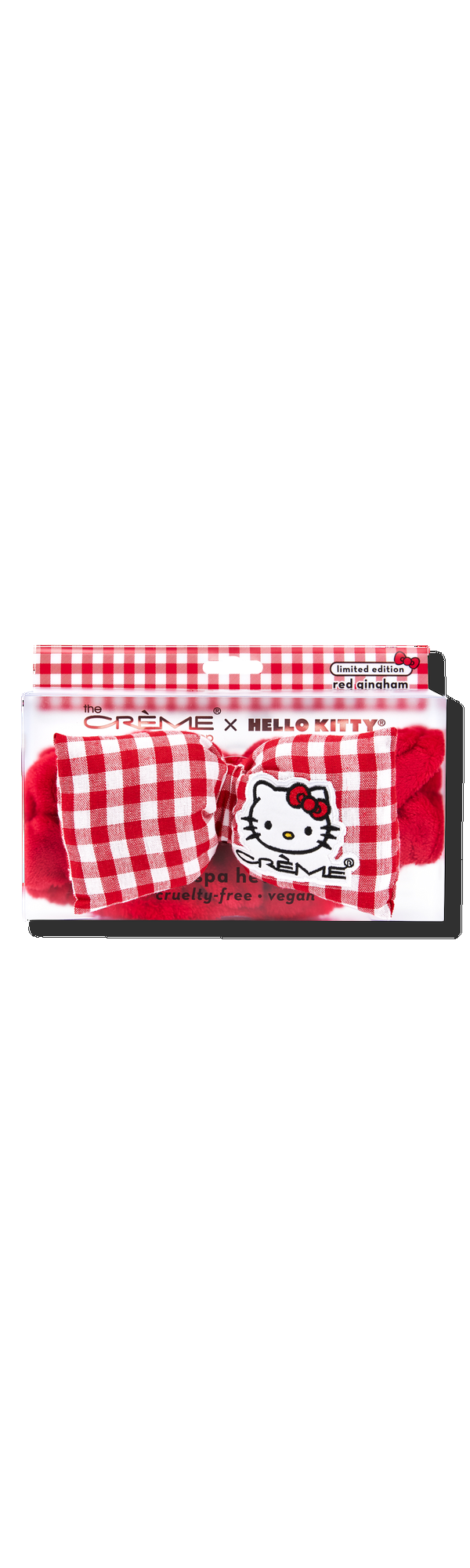 Ulta The Crème Shop  Hello Kitty Spa Plush Headband - Red Gingham