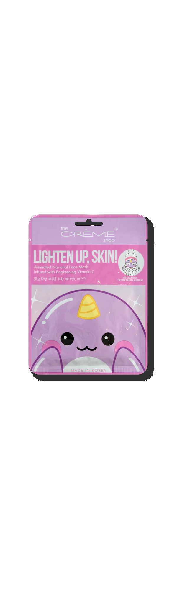 Ulta The Crème Shop  Lighten Up Skin Animated Narwhal Face Mask - Brightening Vitamin C