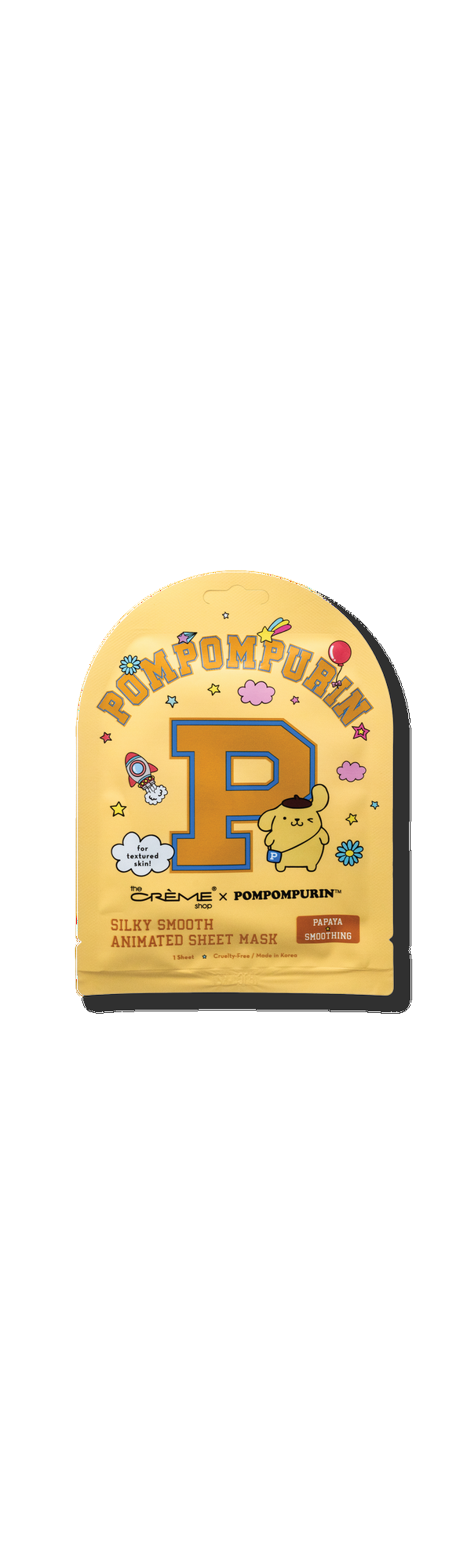 Ulta The Crème Shop  Pompompurin Silky Smooth Animated Sheet Mask
