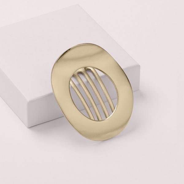 Ulta The Hair Edit  Gilded Ellipse Flat Lay Claw Clip