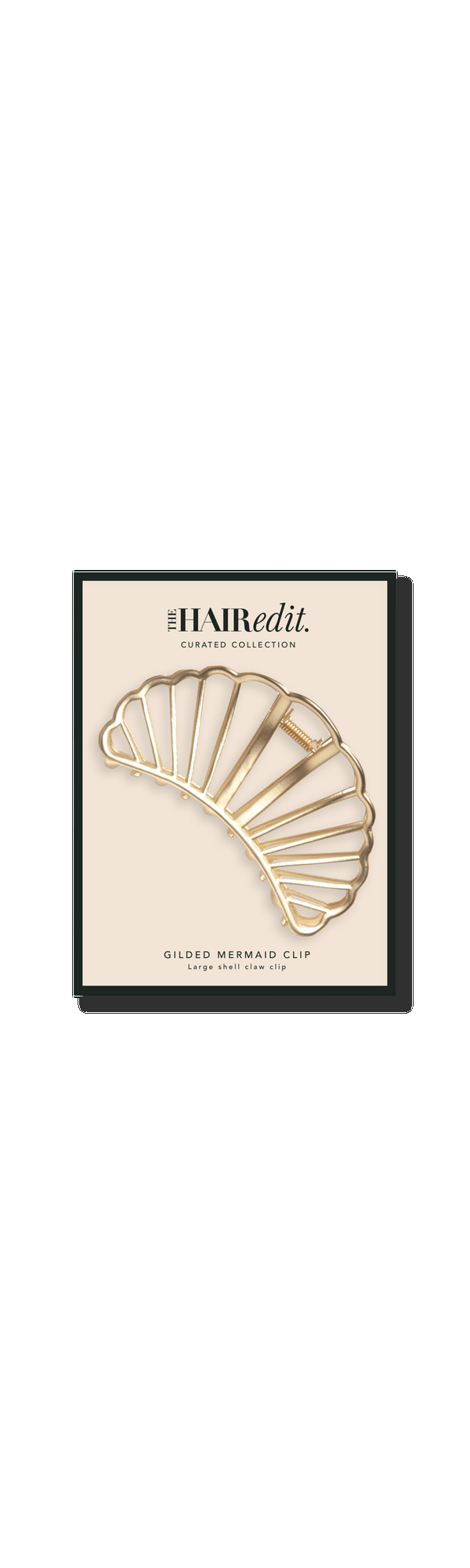 Ulta The Hair Edit  Gold Gilded Mermaid Shell Claw Clip