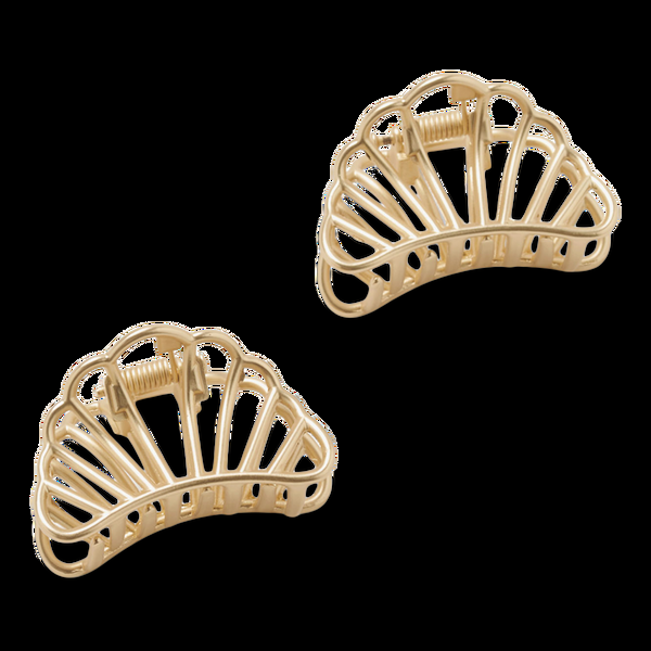 Ulta The Hair Edit  Petite Gilded Mermaid Shell Mini Claw Clips